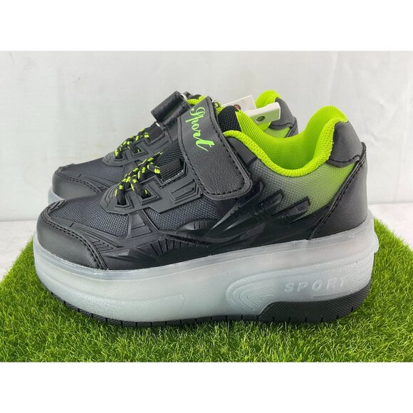 New Kids LED Light-Up Roller Sneakers With Wheels Size 12 little kit - Picture 1 of 11